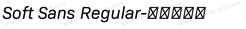 Soft Sans Regular字体转换